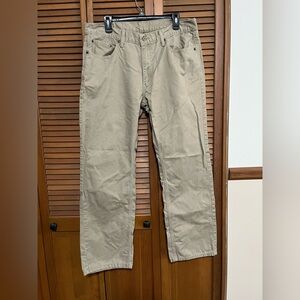 Levi's Khaki 559 Relaxed Straight Jeans